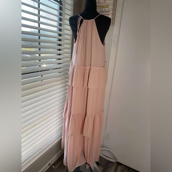 LOFT Blush Layered Maxi Dress - Picture 8 of 14